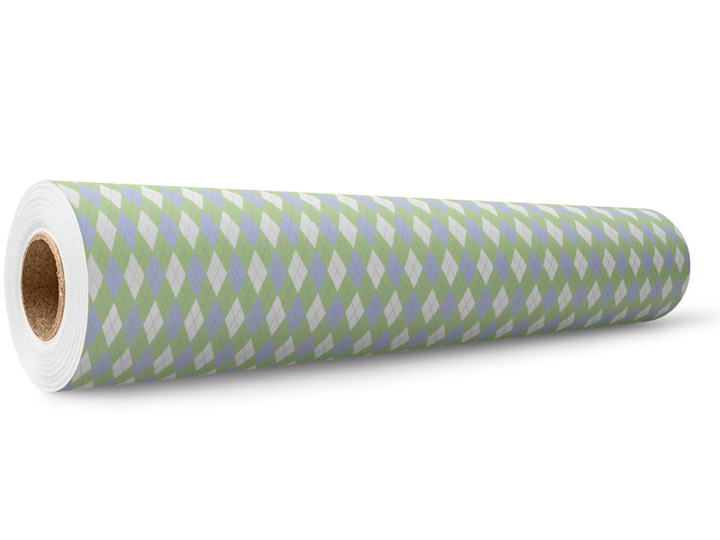 Pale Plum Argyle Wrap Film Wholesale Roll~Rwraps Series 914 Digitally Printed Vinyl Roll~5