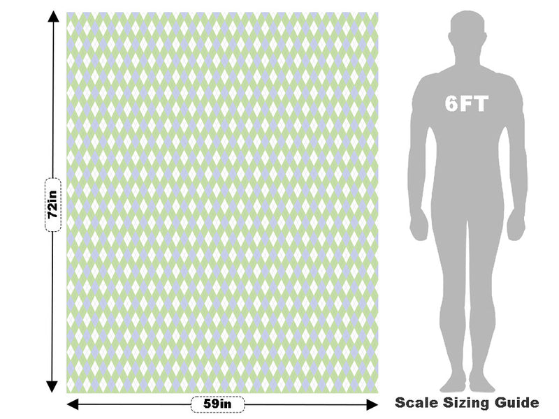 Pale Plum Argyle Vehicle Wrap Scale~Rwraps Series 914 Pale Plum Argyle Measurements~1