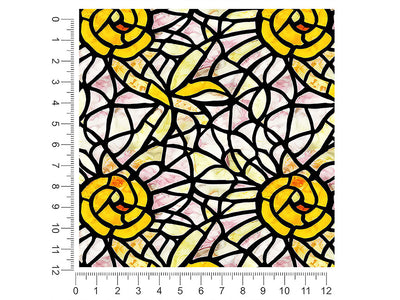 pale sunshine stained glass 1ft x 1ft Craft Sheets