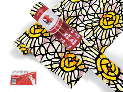 pale sunshine stained glass Craft Vinyl Roll