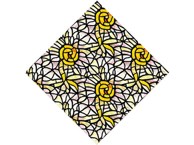 Pale Sunshine Stained Glass Vinyl Wrap Pattern
