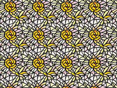 Pale Sunshine Stained Glass Vinyl Wrap Pattern~Rwraps Series 914 Digitally Printed Vinyl Wrap~0
