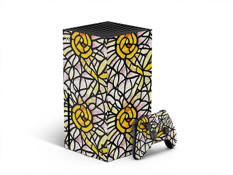 pale sunshine stained glass XBOX DIY Decal