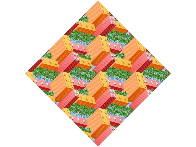 Palm Springs Cityscape Vinyl Wrap Pattern