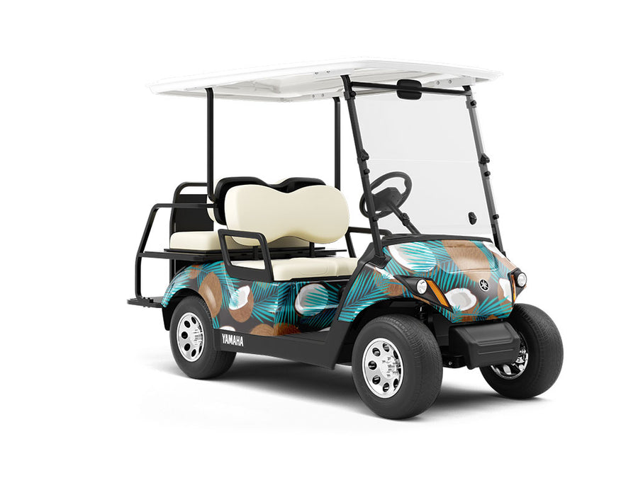 Palmed Off Fruit Wrapped Golf Cart