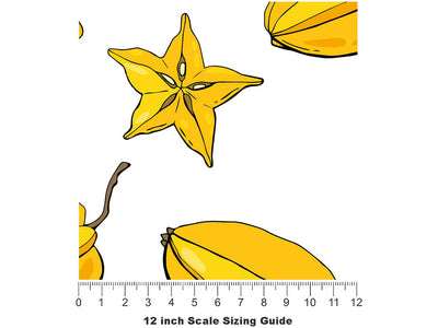 Paopu Promise Fruit Vinyl Film Pattern Size 12 inch Scale~Rwraps Paopu Promise Fruit Sizing Chart~2