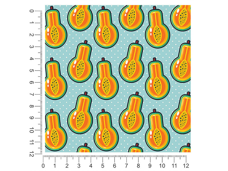 papaya potion fruit 1ft x 1ft Craft Sheets