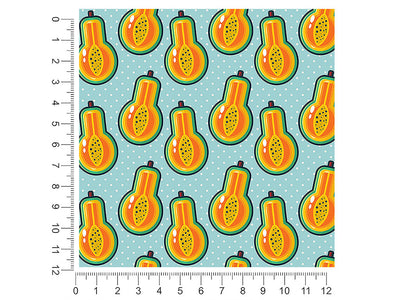 papaya potion fruit 1ft x 1ft Craft Sheets