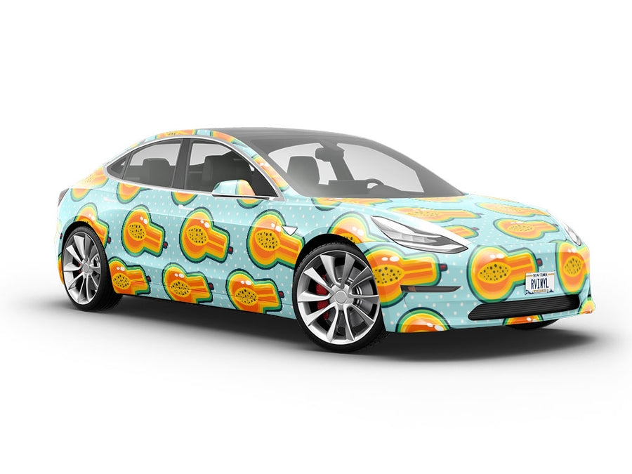 Papaya Potion Fruit Vehicle Vinyl Wrap