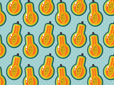 Papaya Potion Fruit Vinyl Wrap Pattern~Rwraps Series 914 Digitally Printed Vinyl Wrap~0