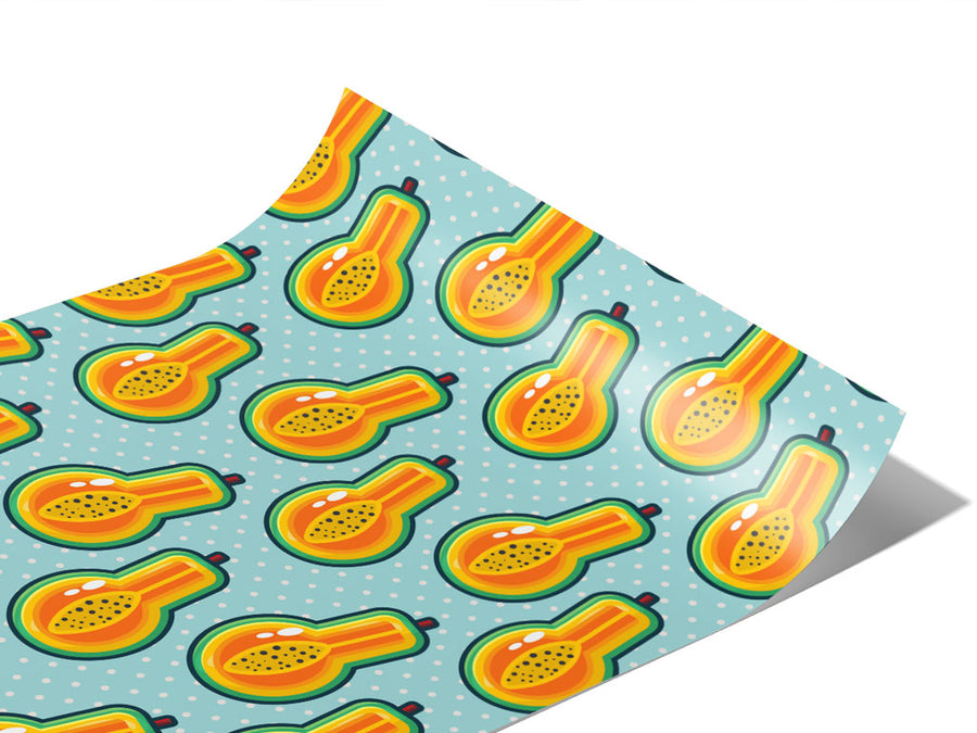 Papaya Potion Fruit Vinyl Wraps~Rwraps Series 914 Digitally Printed Vinyl Wrap~0