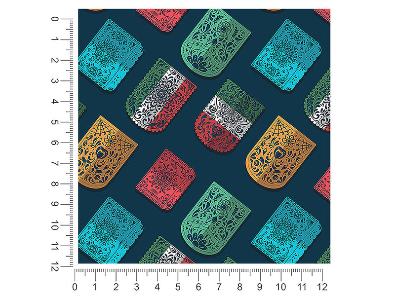papel picado day of the dead 1ft x 1ft Craft Sheets