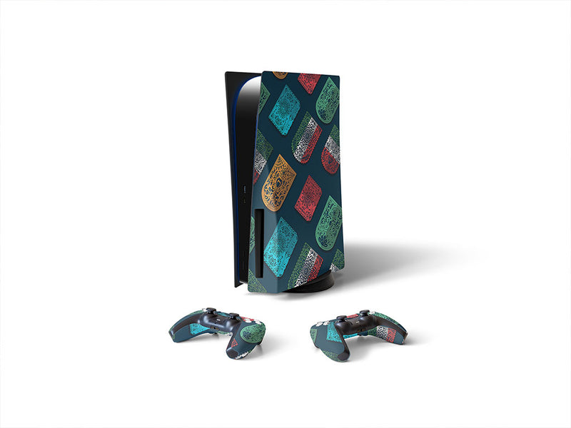 papel picado day of the dead Sony PS5 DIY Skin