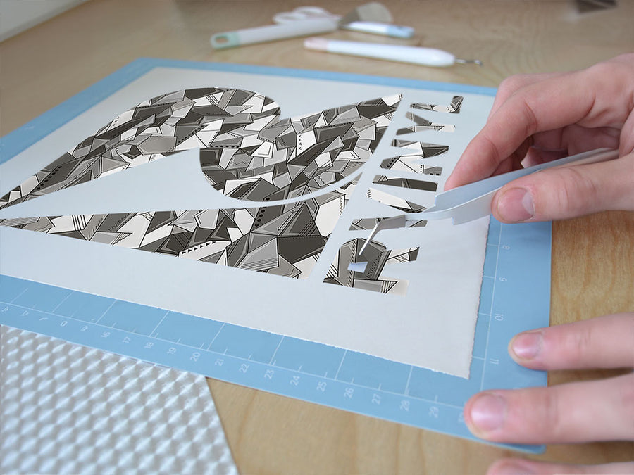 paper mess mosaic Easy Weed Craft Vinyl
