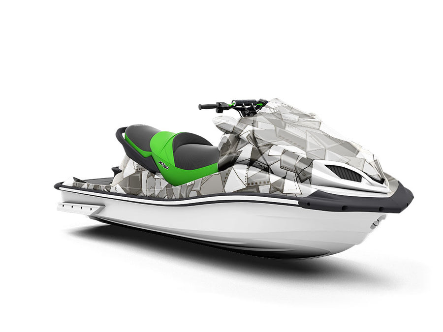 Paper Mess Mosaic Jet Ski Vinyl Customized Wrap