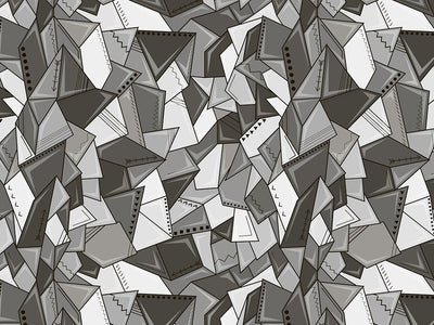 Paper Mess Mosaic Vinyl Wrap Pattern~Rwraps Series 914 Digitally Printed Vinyl Wrap~0