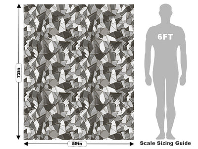 Paper Mess Mosaic Vehicle Wrap Scale~Rwraps Series 914 Paper Mess Mosaic Measurements~1
