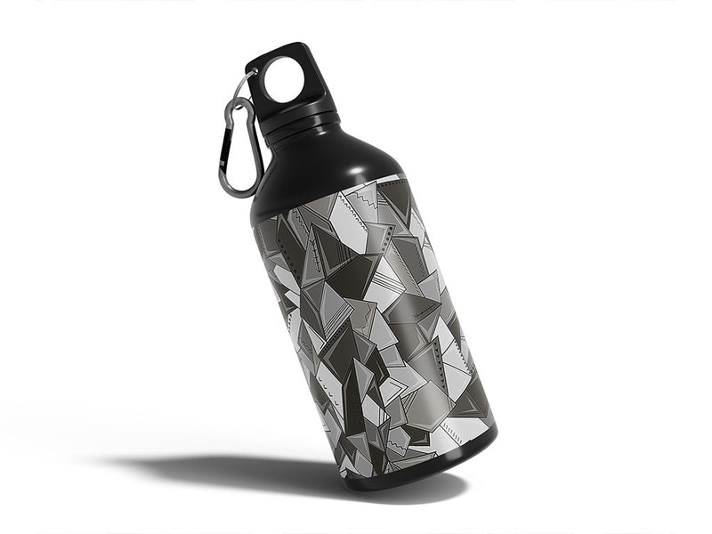 paper mess mosaic Water Bottle DIY Stickers