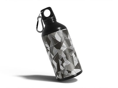 paper mess mosaic Water Bottle DIY Stickers