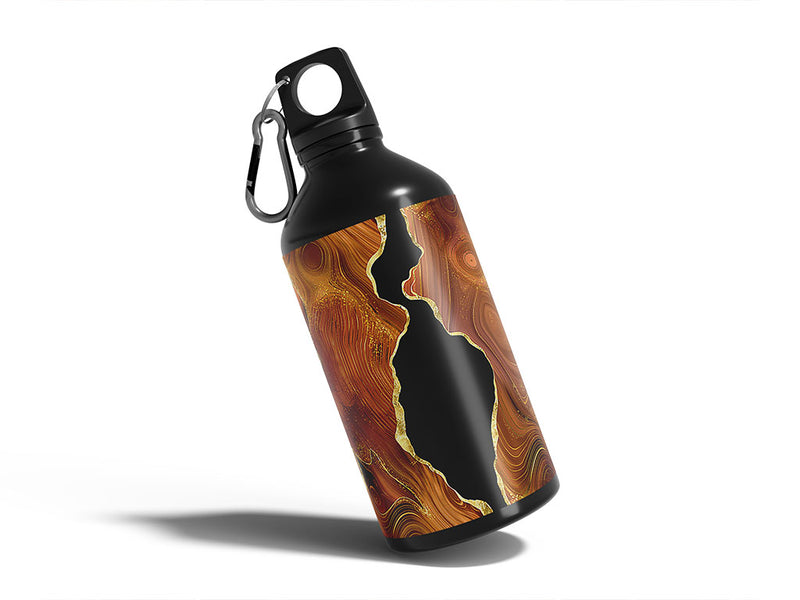 paprika swirls gemstone films Water Bottle DIY Stickers