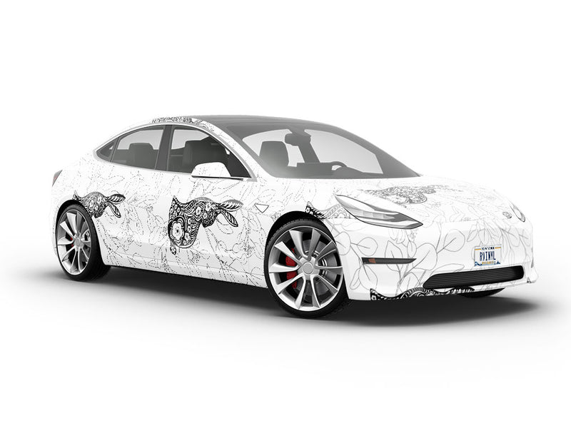 Parabolic Wisdom Animal Vehicle Vinyl Wrap