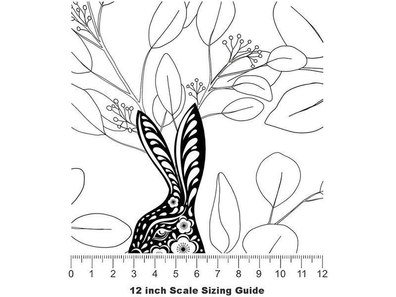 Parabolic Wisdom Animal Vinyl Film Pattern Size 12 inch Scale~Rwraps Parabolic Wisdom Animal Sizing Chart~2