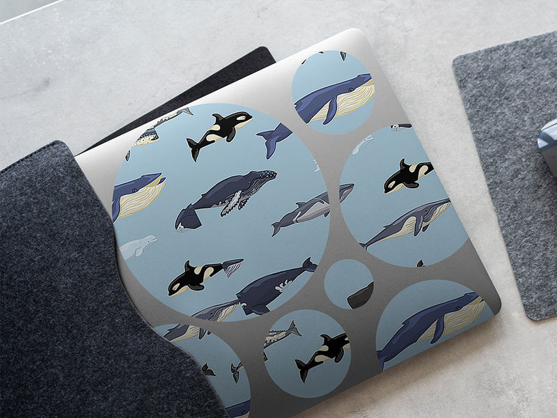 parading along salt water DIY Laptop Stickers