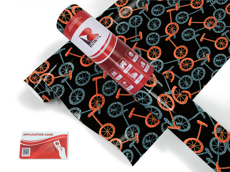 parading unicycles circus Craft Vinyl Roll