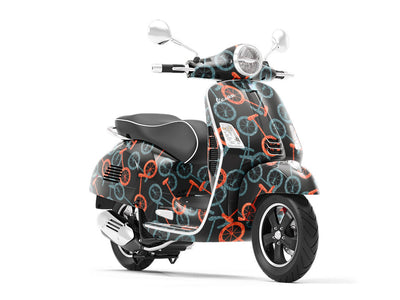 Parading Unicycles Circus Vespa Scooter Wrap Film