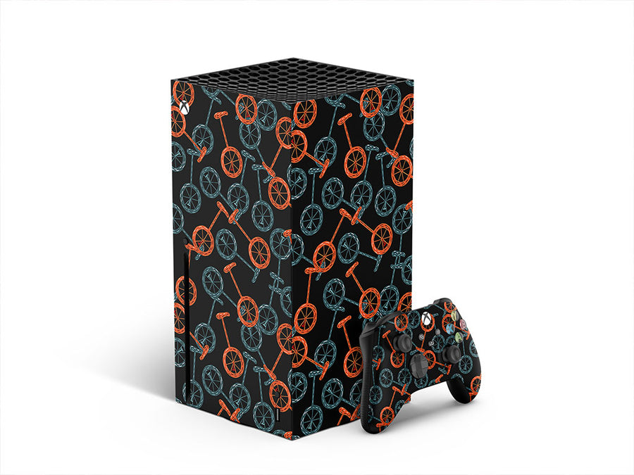 parading unicycles circus XBOX DIY Decal