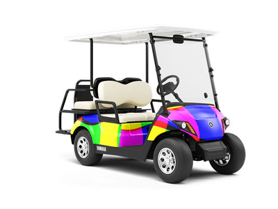 Paradise Cinema Retro Wrapped Golf Cart