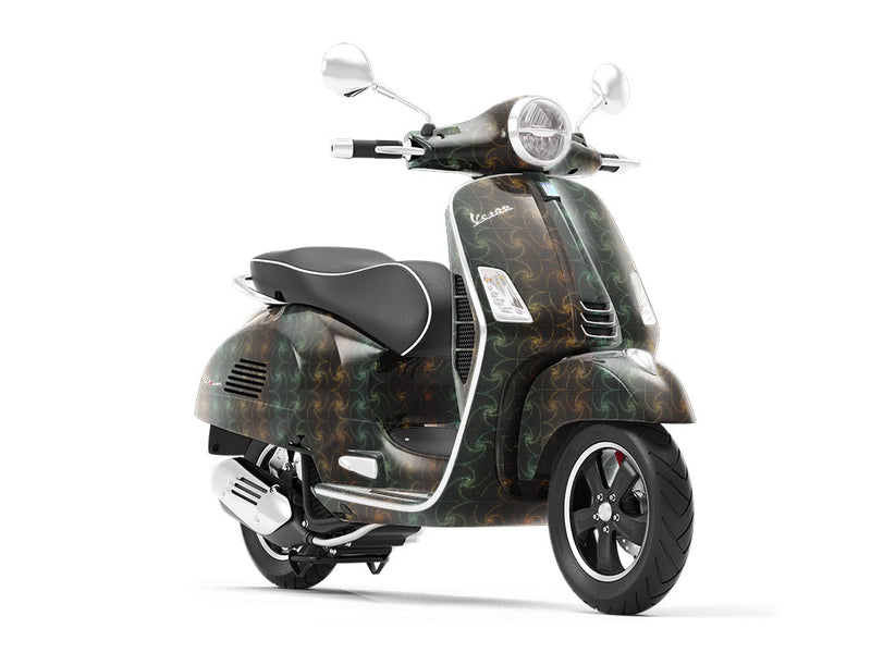 Paradoxical Zentangle Optical Illusion Vespa Scooter Wrap Film