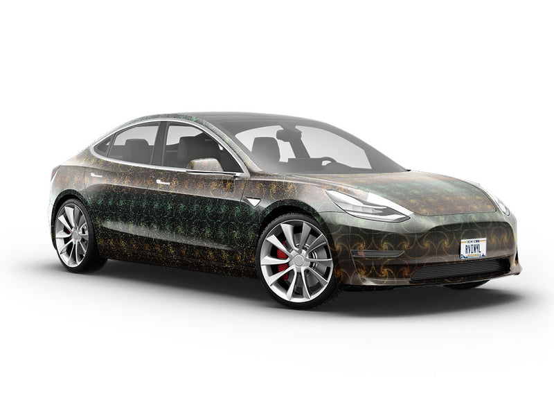 Paradoxical Zentangle Optical Illusion Vehicle Vinyl Wrap