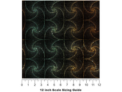 Paradoxical Zentangle Optical Illusion Vinyl Film Pattern Size 12 inch Scale~Rwraps Paradoxical Zentangle Optical Illusion Sizing Chart~2