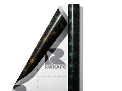 Paradoxical Zentangle Optical Illusion Wrap Film Sheets~Rwraps Series 914 Paradoxical Zentangle Optical Illusion Scrolled Sheet~3