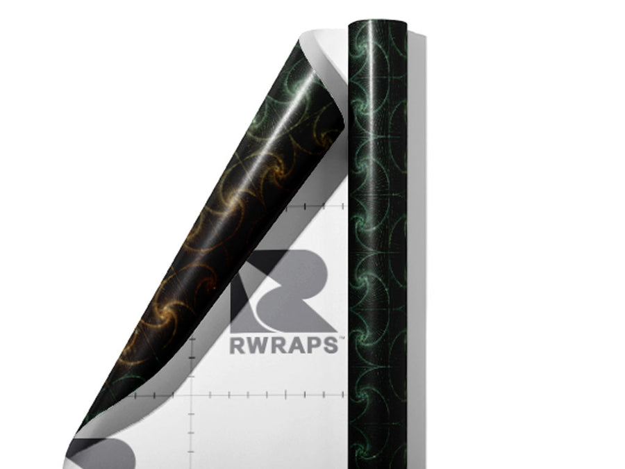 Paradoxical Zentangle Optical Illusion Wrap Film Sheets~Rwraps Series 914 Paradoxical Zentangle Optical Illusion Scrolled Sheet~3