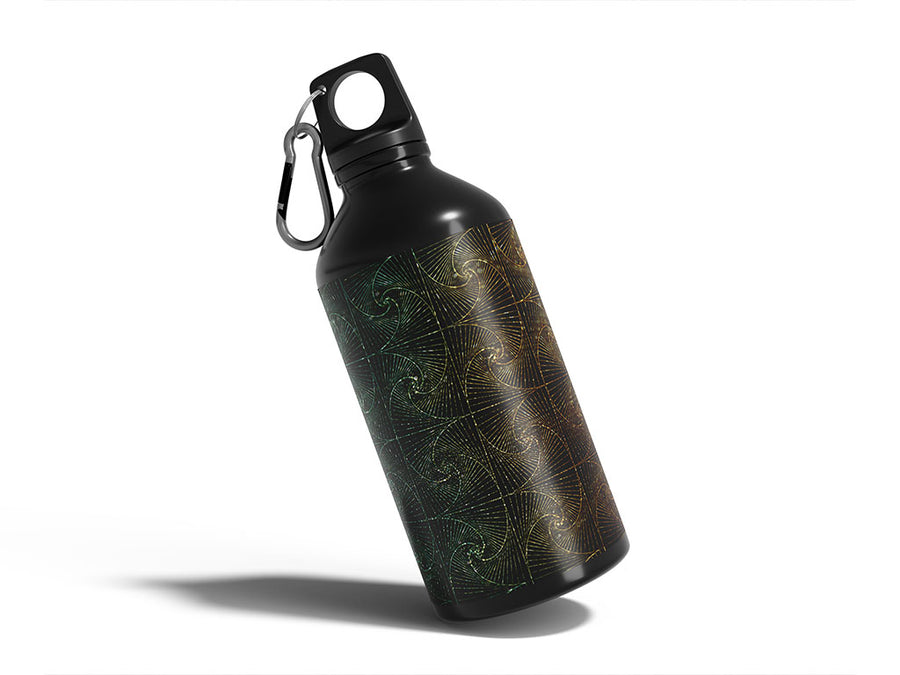 paradoxical zentangle optical illusion Water Bottle DIY Stickers
