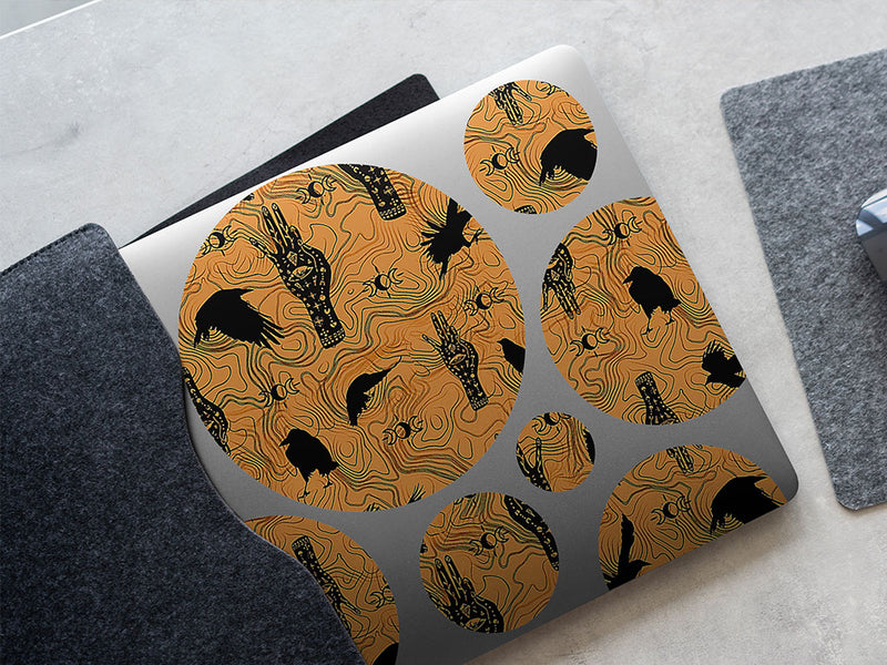 parchment palmistry horror DIY Laptop Stickers