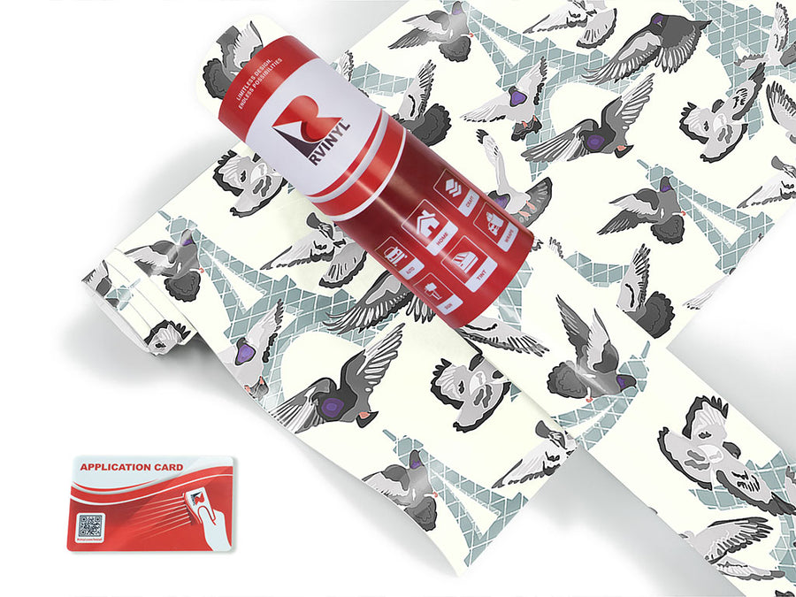 parisian urbanites bird Craft Vinyl Roll