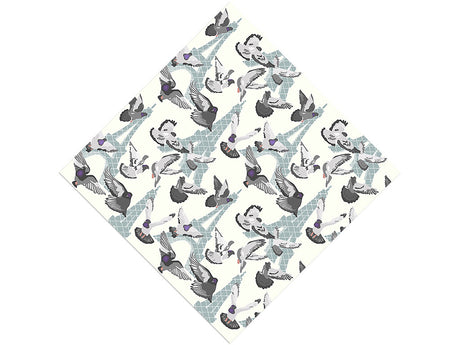 Parisian Urbanites Birds Vinyl Wrap Pattern