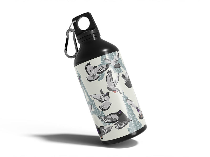 parisian urbanites bird Water Bottle DIY Stickers