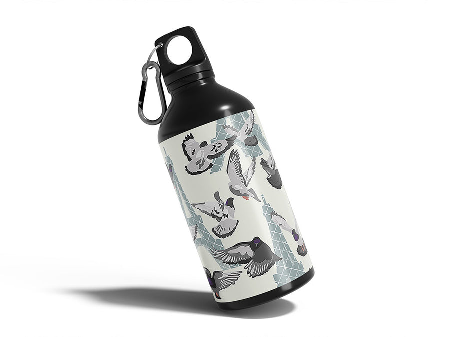 parisian urbanites bird Water Bottle DIY Stickers