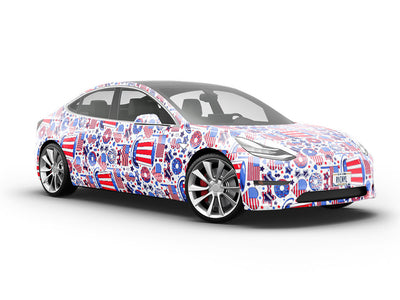 Party Favors Americana Vehicle Vinyl Wrap