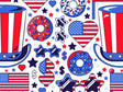 Party Favors Americana Vinyl Wrap Pattern~Rwraps Series 914 Digitally Printed Vinyl Wrap~0