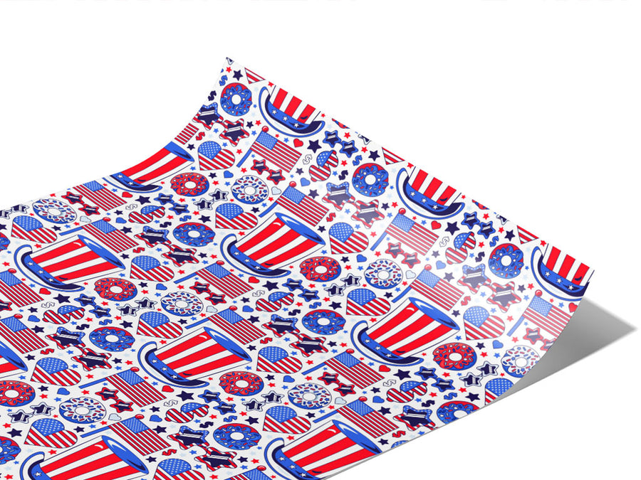 Party Favors Americana Vinyl Wraps~Rwraps Series 914 Digitally Printed Vinyl Wrap~1