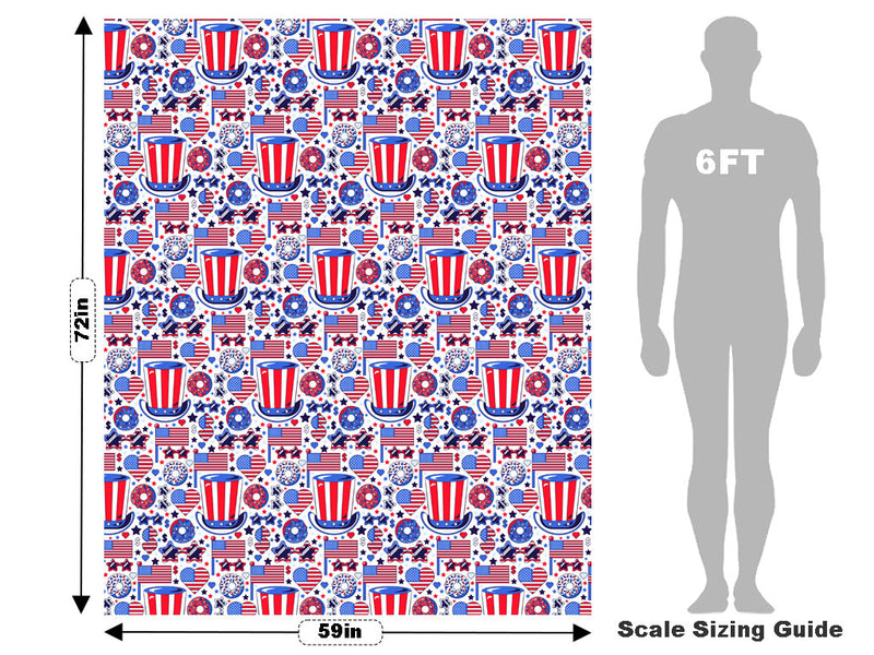 Party Favors Americana Vehicle Wrap Scale~Rwraps Series 914 Party Favors Americana Measurements~2