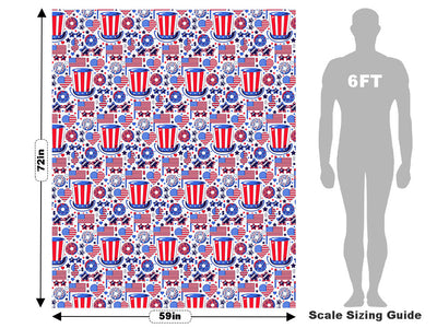 Party Favors Americana Vehicle Wrap Scale~Rwraps Series 914 Party Favors Americana Measurements~2