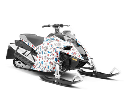 Party USA Americana Custom Wrapped Snowmobile
