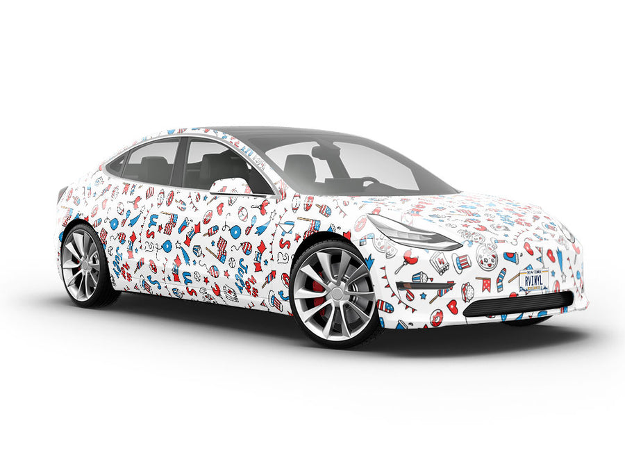 Party USA Americana Vehicle Vinyl Wrap
