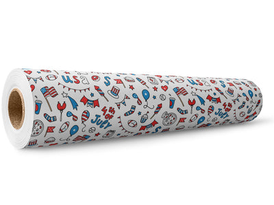 Party USA Americana Wrap Film Wholesale Roll~Rwraps Series 914 Digitally Printed Vinyl Roll~5
